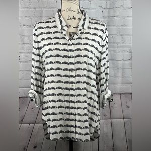 Playful Kitty Button Down Shirt